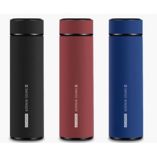 대용량 거름망 진공 텀블러 500ML 냉온텀블러 선물텀블러 저렴한텀블러, 블루, 1개