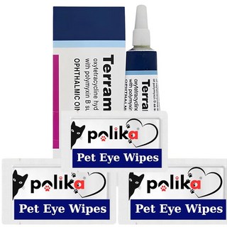 개 고양이 소 양 말 새를 위한 폴리카 펫 아이 크림 건강 1/8온스 / 3.5그램 1튜브, 개, 고양이, 소, 양, 말, 새를 위한 VEPA 펫, 1개