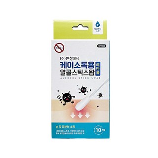 세븐메디컬 케이 소독용 알콜스틱스왑 1매포장 에탄올 멸균포장, 1박스, 10개입