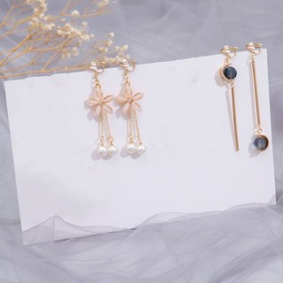 ins風無耳洞耳夾，無痛氣質高級感長款耳飾，學生百搭新款