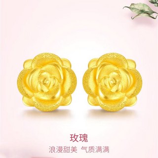 桃園出貨 沙金櫻桃耳釘百搭花朵耳飾個性耳環合集養耳棒結婚慶送愛人送禮物 黃金 金飾 耳針 飾品 耳骨針 韓式耳環 耳