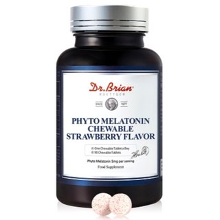 닥터브라이언 파이토 고함량 식물성 멜라토닌 맛있는 츄어블 스트로베리 딸기맛 플레이버 대용량 90정(3개월분), 1개, 90정