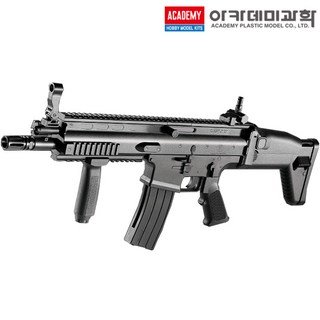 FN SCAR CQC 에어건 (BLACK) 17110 라이플 소총 비비탄 장난감 총 아카데미 (안전 포장 배송), 1개