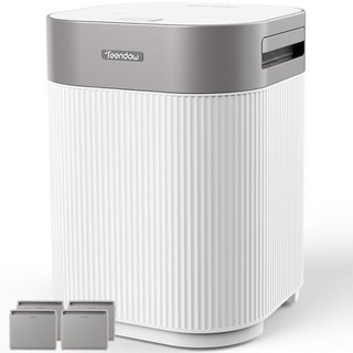 [2026년형] Teendow 음식물 처리기 UV 살균등 장착 BLDC 음식물 쓰레기 처리기 + 활성탄 필터 FD-E0154, 흰색