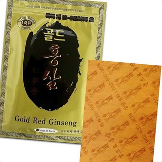 효과좋은 인삼패드 황금 홍삼 건강패드 20매 한방 붙이는패치 효도선물 어깨결림