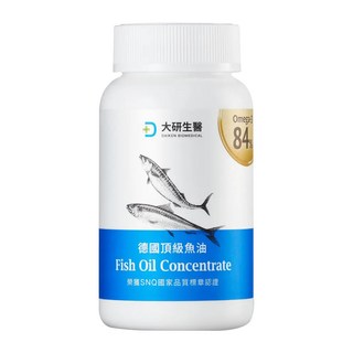 【大研生醫】omega-3 84%德國頂級魚油 100%純魚油 (60粒), 1個, 一盒