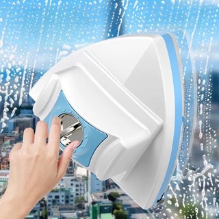 콜콜러브 양면 자석 유리 닦기 두꺼운 유리 범용 스크래치 동기식 미러브 자석 유리창닦이, 흰색, 1개