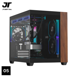 제이티 우드감성PC l WOODISM (무선), WIN11 Home, 1TB, 32GB, 지포스 RTX 5060 Ti, [AMD] 라이젠5 9600X
