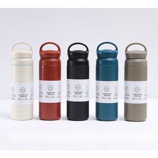 텀블러 500ml 스텐 보온보냉 각인 라벨 제작, 05D텀블러500-카키