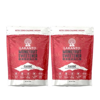 Lakanto 羅漢果經典白糖 零卡路里代糖 生酮低碳純素適用 220g (2入組), 2個