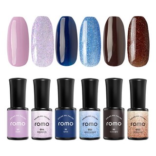 ROMO 로모 젤네일 6종 세트, 18.로모젤 6종 6L1 [미드나잇 콤보], 30g, 1개