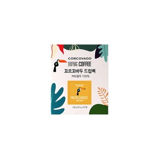 [ 1+1 ] 맛있는 12g 프리미엄 커피 100% 아라비카 원두 꼬르꼬바두 후루타초코 드립백 10개입, 2개