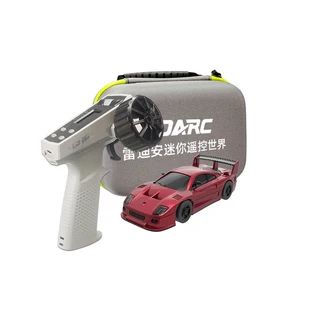 LDARC S100 1/64 스케일 미니 레이싱카 – RTR 전기 온로드 테이블탑 원격 제어 모델, 02 레드