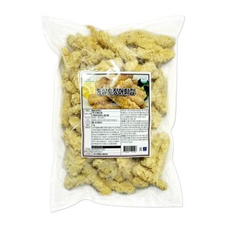 제이케이푸드 그린푸드 통살 오징어튀김 1kg (드라이) 대용량 업소용 튀김 분식 떡볶이, 1개