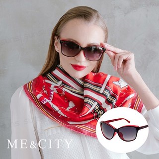 ME&CITY 簡約雙色時尚太陽眼鏡 義大利設計款 抗UV400 (ME 120024 J021)