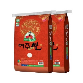 25년산 햅쌀 여주시농협 대왕님표 여주쌀 진상미 백미 당일도정, 상등급, 10kg, 2개