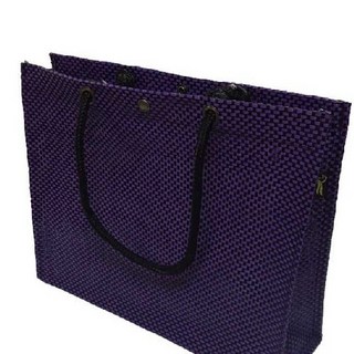 【Ts Shop】(M)台灣製尼龍編織包 條紋側背包 手提中提袋 便當補習袋 耐重騎多美