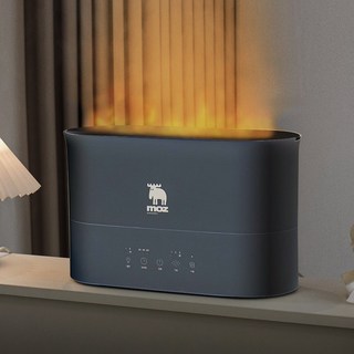 모즈스웨덴 불멍 복합식 가습기 DMH-2500L 70도 가열식 초음파식, 블랙, 블랙