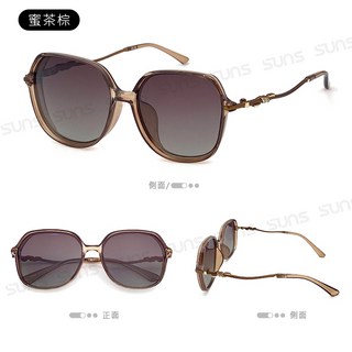 淑女偏光墨鏡 名媛款大框顯小臉 時尚奢華鑲鑽造型 抗紫外線UV400 S356