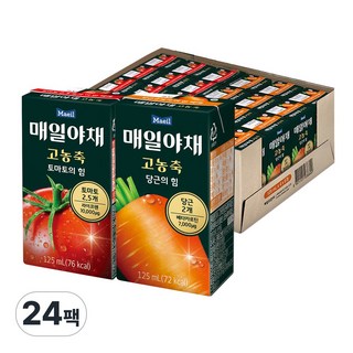 매일야채 고농축125ml(당근의힘12+토마토의힘12)/무료배송, 1세트, 125ml
