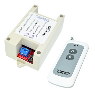 【-】遙控開關/433M無線開關/12V2路無線控制器 2鍵433M遙控/設備開關, 1個