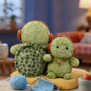 動感小烏龜毛絨玩具 公仔 生日禮物, 動感小龜,45cm, 1個