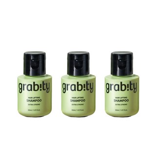 그래비티 엑스트라 스트롱 탈모완화 볼륨 샴푸, 3개, 30ml