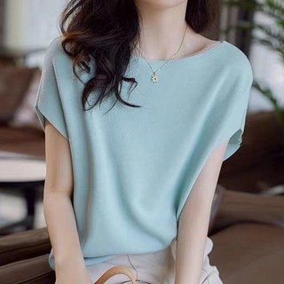 [베리트] 가오리 니트 반팔 블라우스 티셔츠 VT-649