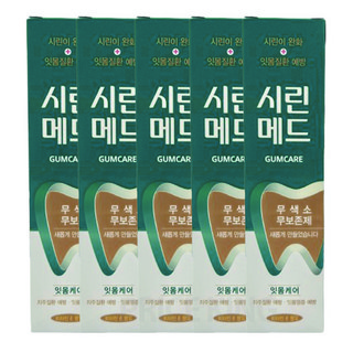 부광약품 시린메드 검케어 치약 125g x 5개입 시린이 개선 잇몸질환 예방, 5개