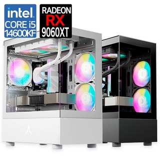 9060XT 인텔 i5-14600KF 고사양 게이밍 조립PC 컴퓨터 스팀 엘든링 배그, WIN11 Home, 500GB, 16GB, GDDR6, 9060XT - 인텔 i5-14600KF