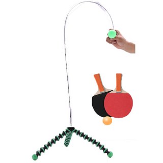 Fittest 桌球訓練底座 乒乓球訓練底座 桌球訓練器 單人桌球 穩固耐用 輕巧便攜, 1個, 可調角度底座組 + 桌球拍*2