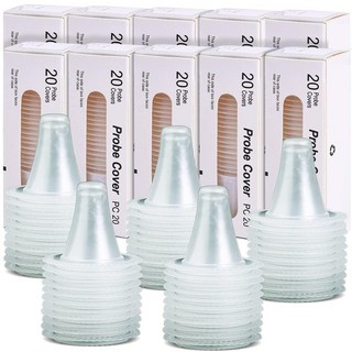 500X 귀 온도계 프로브 커버 리필 캡 렌즈 필터 브라운 귀 온도계와 호환되는 리필 커버 BPA 프리 및 일회용 디지털 커버 브라운 IRT 6520 IRT6020 IR, 1개