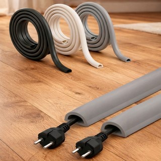 깔끔의정석 잘라쓰는 슬림형 전선 케이블 몰딩 선정리, 그레이(GREY), 1개