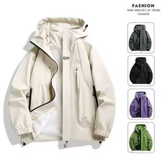復古連帽夾克 外套 女春秋 新款潮牌防風防水情侶款