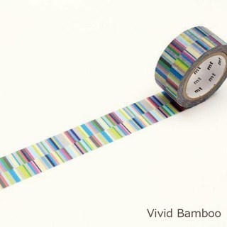 莫莫日貨 mt 靴下屋 合作限定款 和紙膠帶 紙膠帶 (共3款) 全新, 1個, 02.Vivid Bamboo