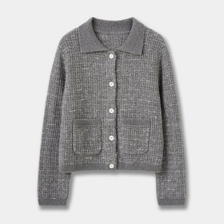 【小香風短款】針織開衫 羊毛開衫 小香風外套 針織衫 毛衣 開衫外套 羊毛混紡 法式復古 通勤約會 秋季新款