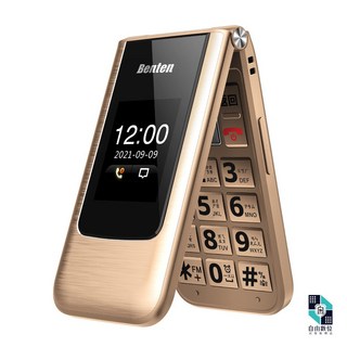 Benten奔騰 F62 4G摺疊老人機 支援VoLTE通話 語音王功能 Type-c充電孔 親情號碼 收音機外播功能, 金色