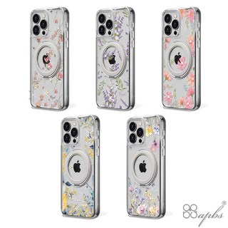 apbs iPhone 16系列 360度旋轉磁吸立架鑽殼-多圖可選