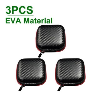 유선 헤드폰 EVA 지퍼 보관 상자 이어폰 가방 휴대용 케이스 KZ BA10 AS10 ES4 용 컨테이너 6 1, 3PCS, 3개