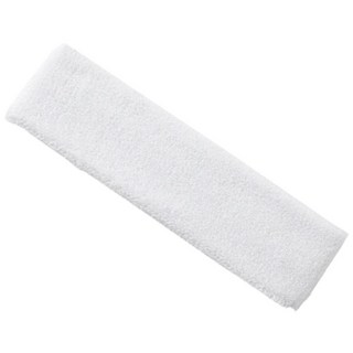 運動頭帶 厚款吸汗 跑步網球通用頭巾, 白色, 1個