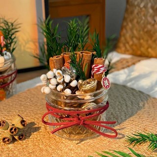 聖誕裝飾肉桂招財生財香薰擴香石精油臥室家用持久高級乾花擺件, 1個, 日進斗金-套餐【送10ml精油】