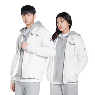 ROKA 로카 고급형 전체 자수 후리스 폴라 플리스 자켓 (2color)