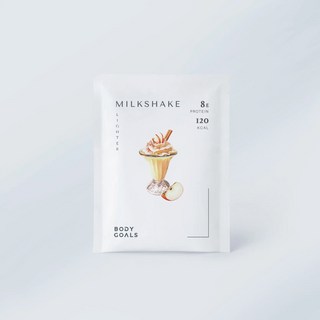BODY GOALS 蘋果牛奶蛋白能量飲 每包含8克蛋白質 低卡代餐奶昔 健康美味新選擇, 30kg, 1個