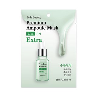 韓國Bella Beauty安瓶修護面膜25ml-積雪草, 1組, 1入