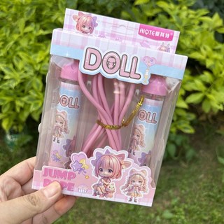 兒童跳繩熱賣 卡通兒童跳繩 文具套裝禮盒 小學生用品禮物 六一禮品幼兒園畢業獎品, 萌娃, 1個