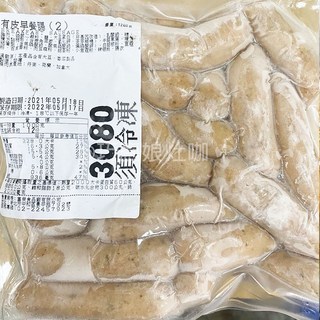 富榮 有皮早餐腸 1.2KG/包 異國料理 烤肉必備 中秋 烤肉 口感扎實 鮮脆多汁 食品認證, 1個