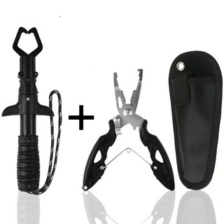 LURE 路亞環, 1個, 黑色路亞鉗+黑色控魚器