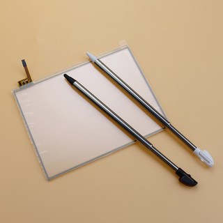 NDS Lite 용 1Set 디지타이저 화면 Nintend DSi XL LL 수리 부품 용 터치 스크린 스타일러스 펜이있는 하단 터치 스크린 렌즈, 3DS XL LL 1Set, 1개