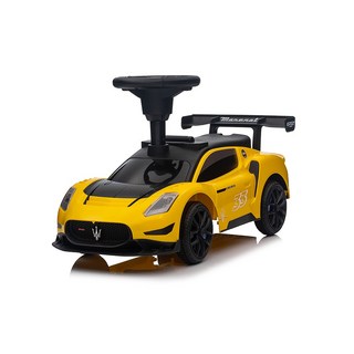 【BEINI貝婗】瑪莎拉蒂GT2學步車(電動車 滑行車 學步車 滑步車 兒童電動汽車/BN-8602) IC一年保固, 黃色, 1個