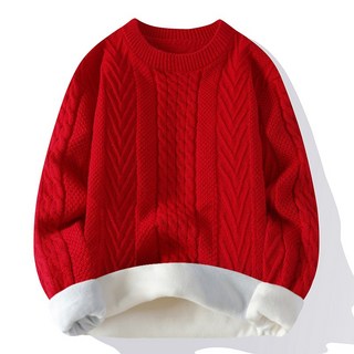 남성 가을겨울 기모 스웨터 심플 두툼 니트 웨어 ZZS02